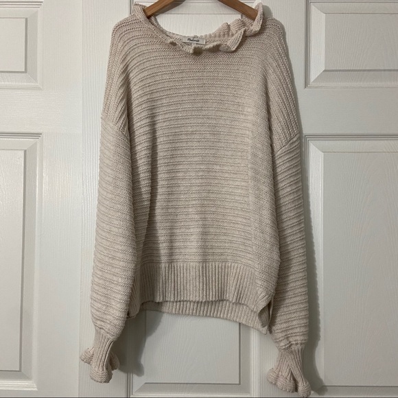 Madewell Ruffle Sweater - Picture 1 of 6